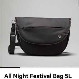 lululemon athletica Black All Night Festival Bag 5L